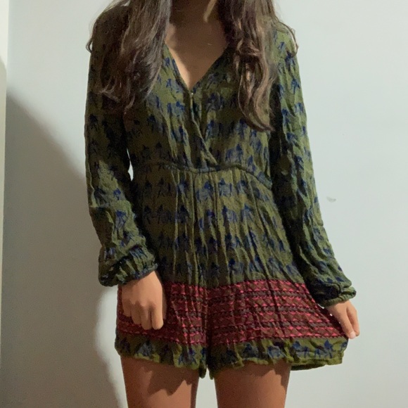 EARTHBOUND Pants - Earth Bound Bohemian Romper Size: L